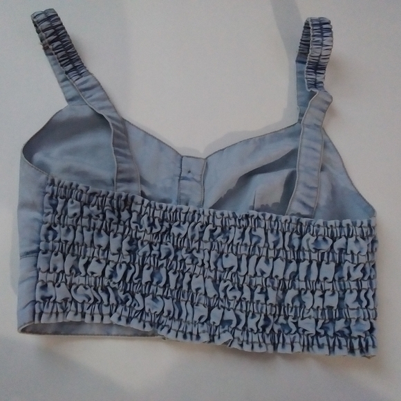 B.O.G Collective Sweetheart Denim Top Size XS - Picture 3 of 6